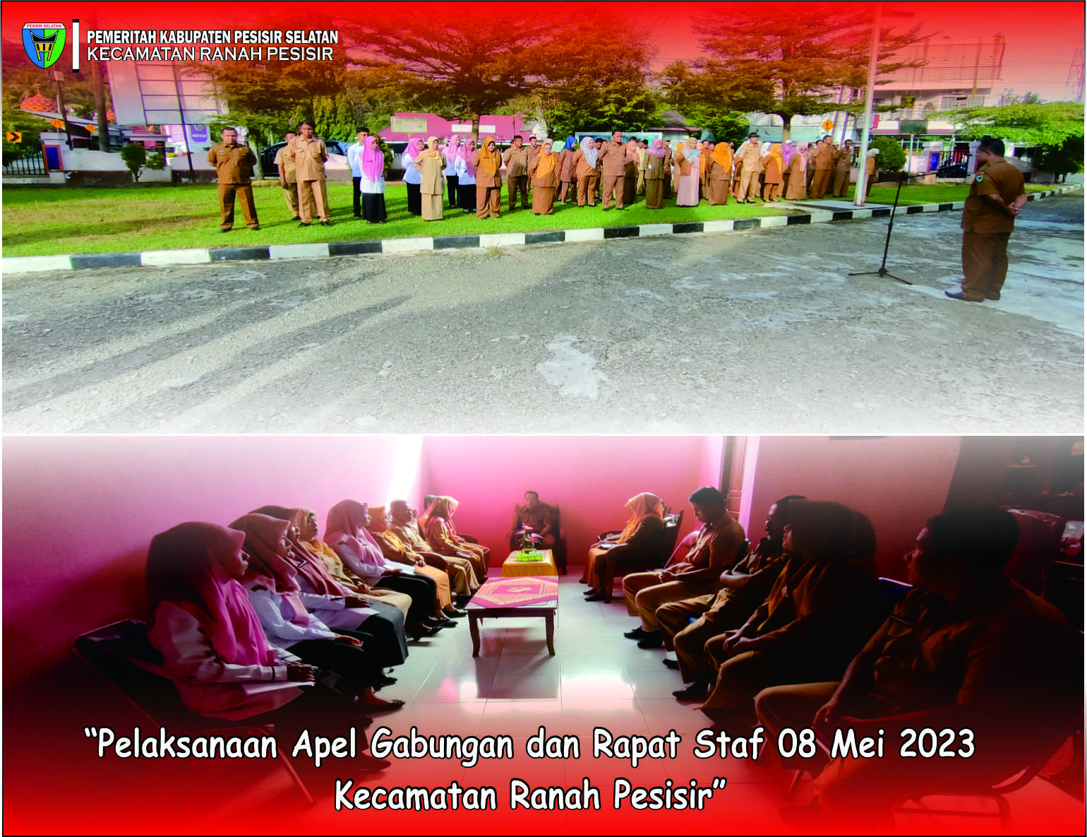 Apel Gabungan dan Rapat Staf