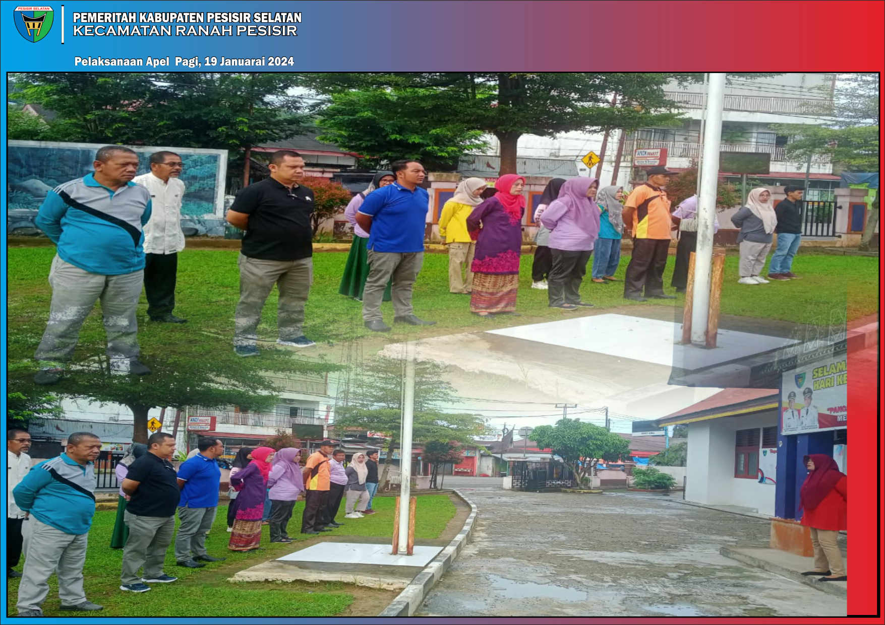 Apel pagi Kantor Camat Ranah Pesisir pada hari Kamis tanggal 19 Januari 2024