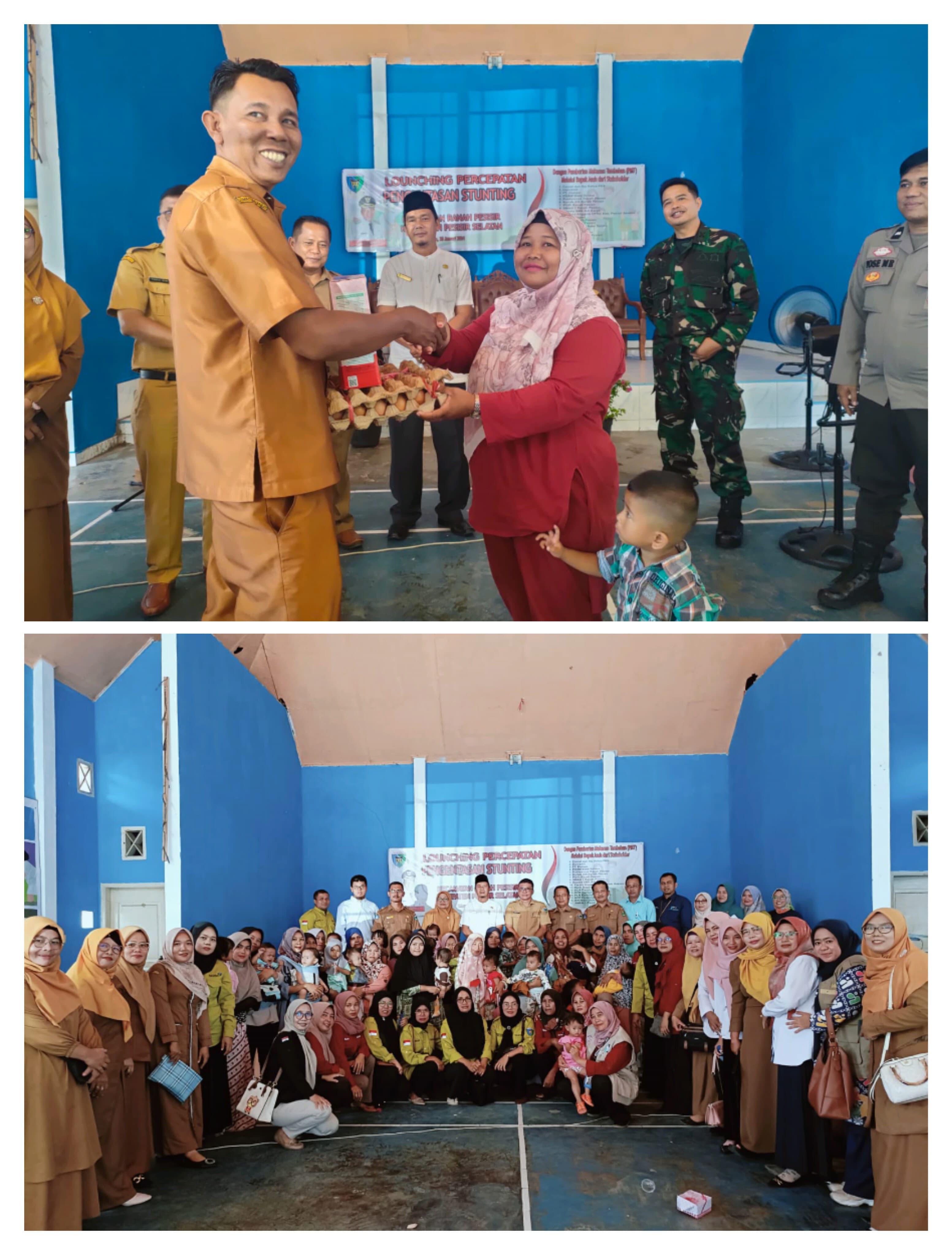 Lounching Percepatan Pengentasan Stunting Melalui Pemberian Mkanan Tambahan (PMT)