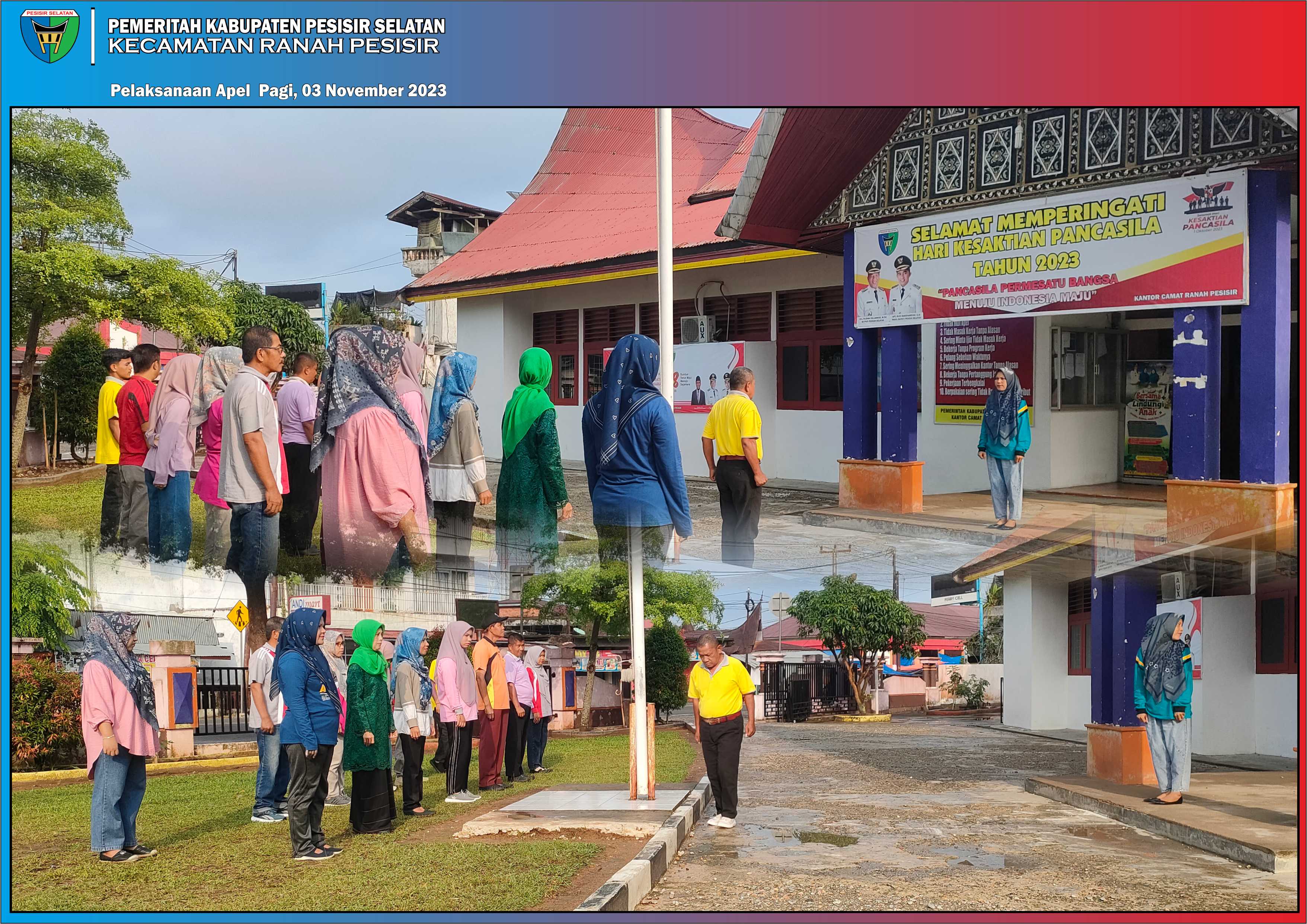 Kasi Trantib Selaku Pembina Apel pagi 03/11/23