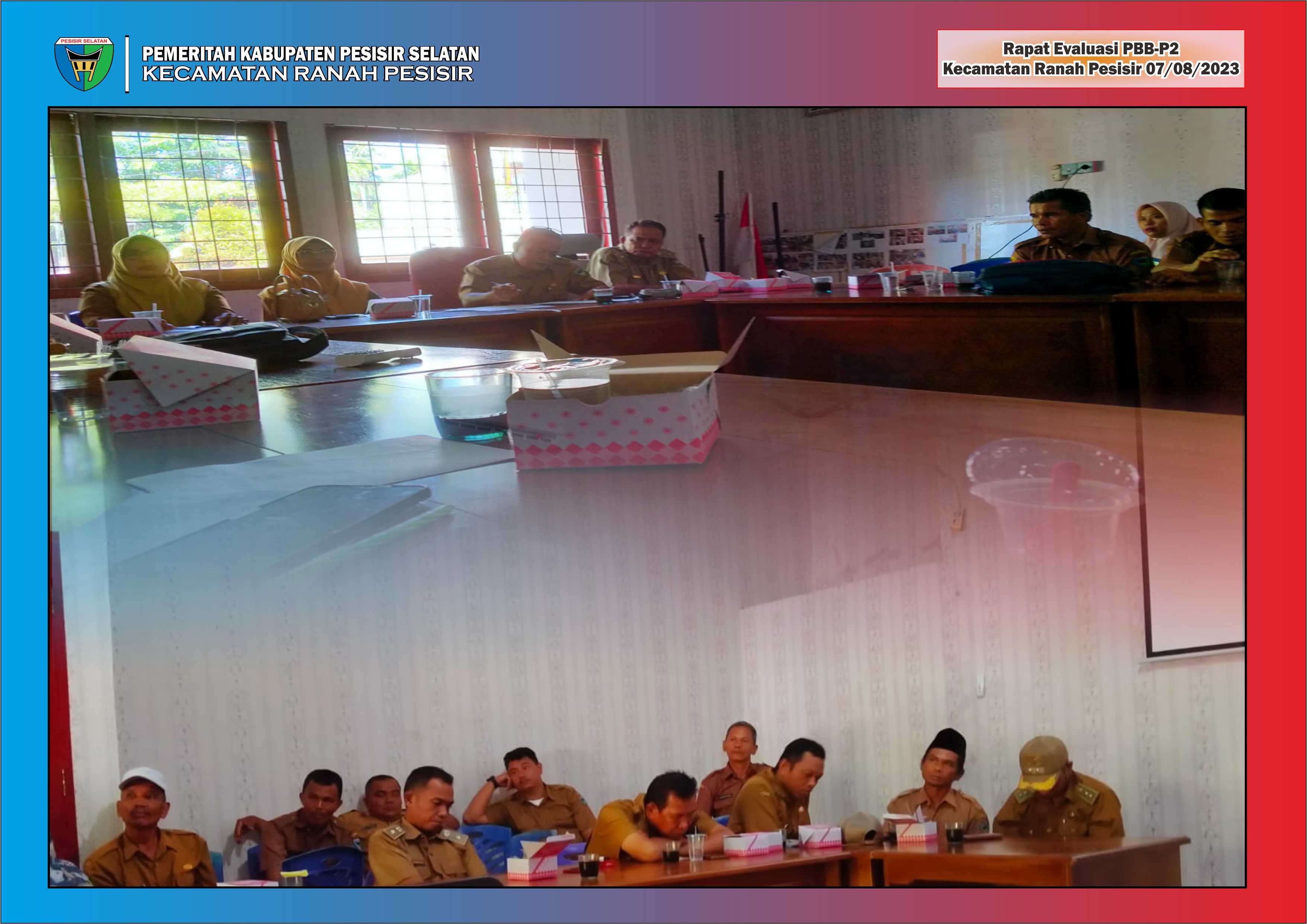 RAPAT EVALUASI PBB-P2 KECAMATAN RANAH PESISIR