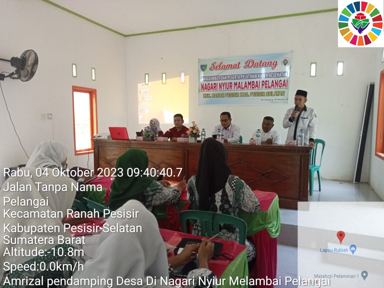 Pemerintah Nagari Nyiur Melambai Kecamatan Ranah Pesisir Rabu, 04/10/23 melakukan kegiatan pelatihan