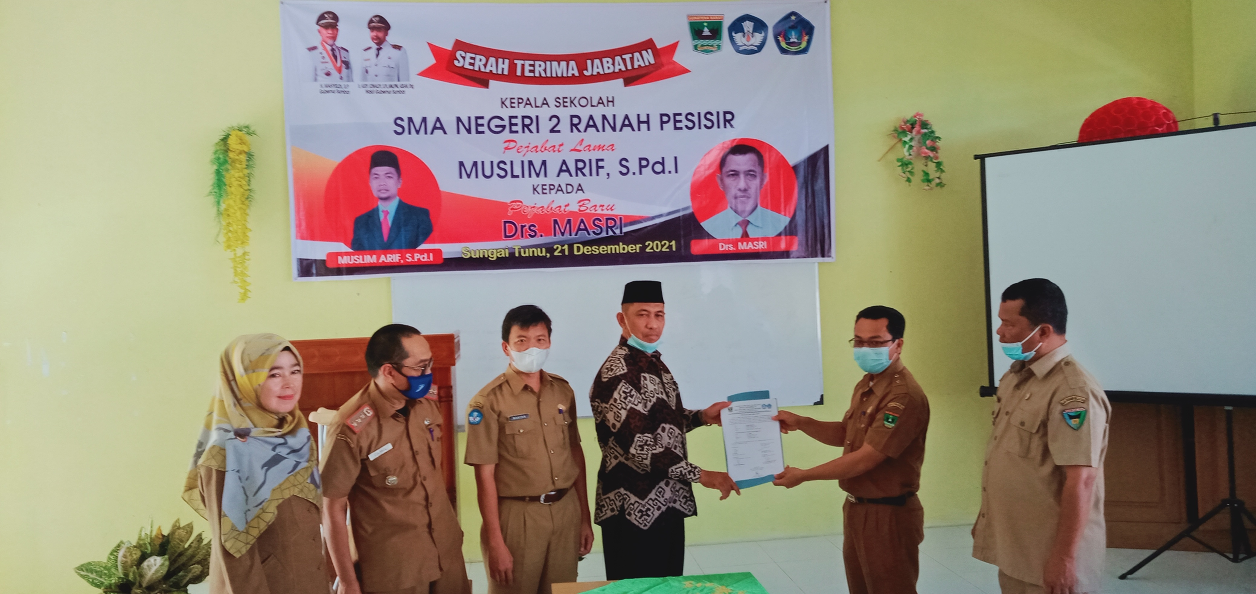 Sertijab Kepala Sekolah SMA N 2 Ranah Pesisir