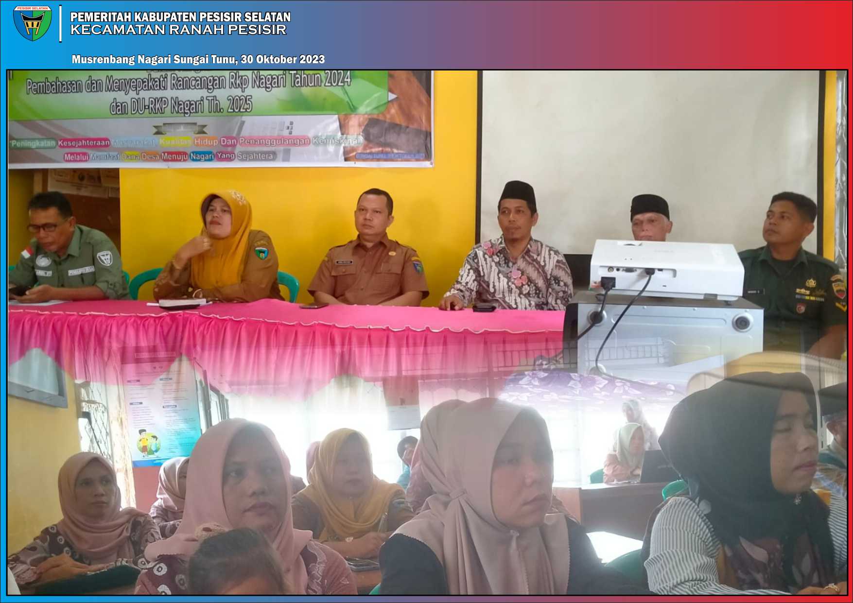Kegiatan musrenbang pembahasan RKP Th 2024 dan DURKP Th 2025 Sungai Tunu