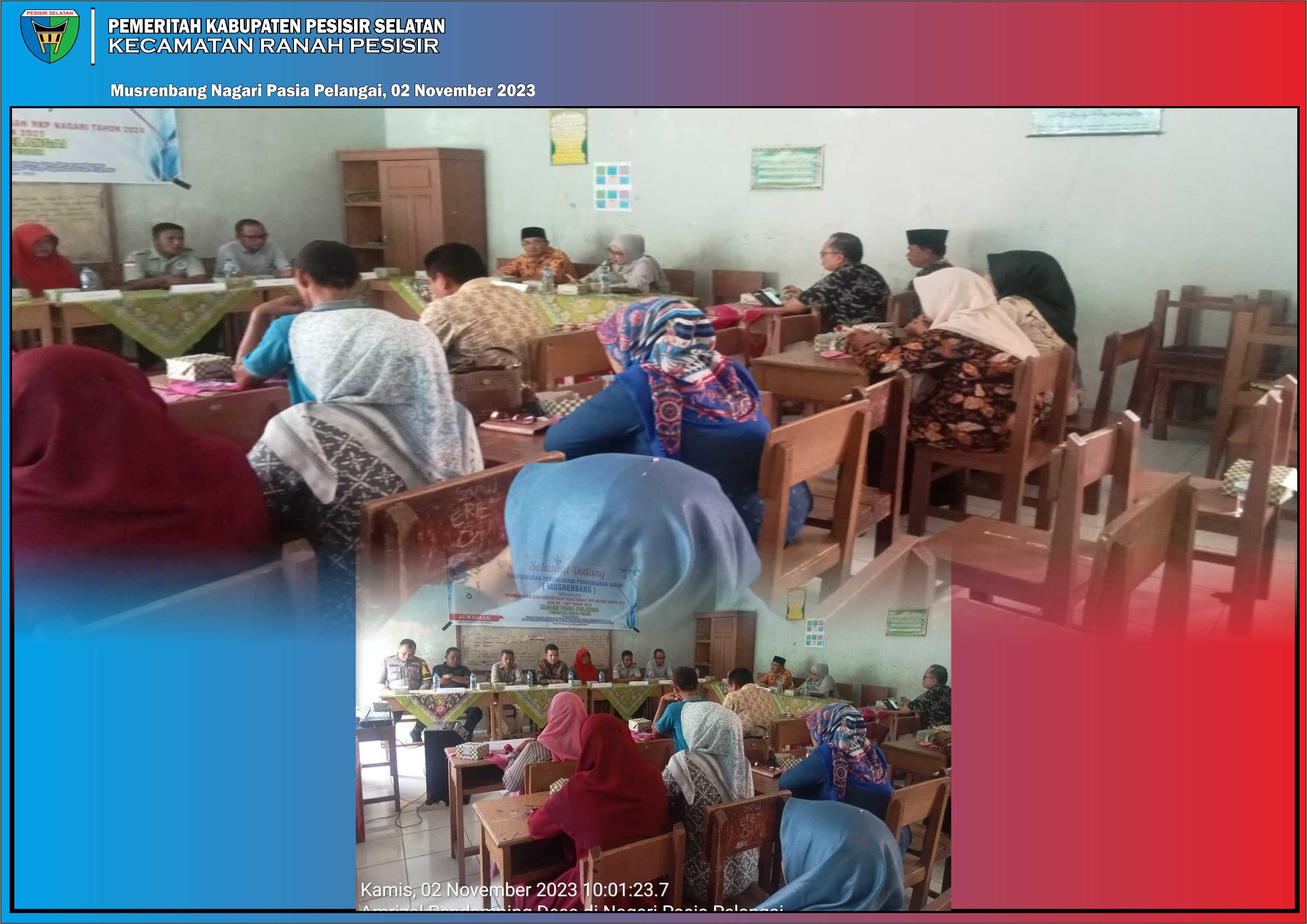 (Musrembang) Nagari Pasia Pelangai, hari ini Selasa (02/11/2023) 