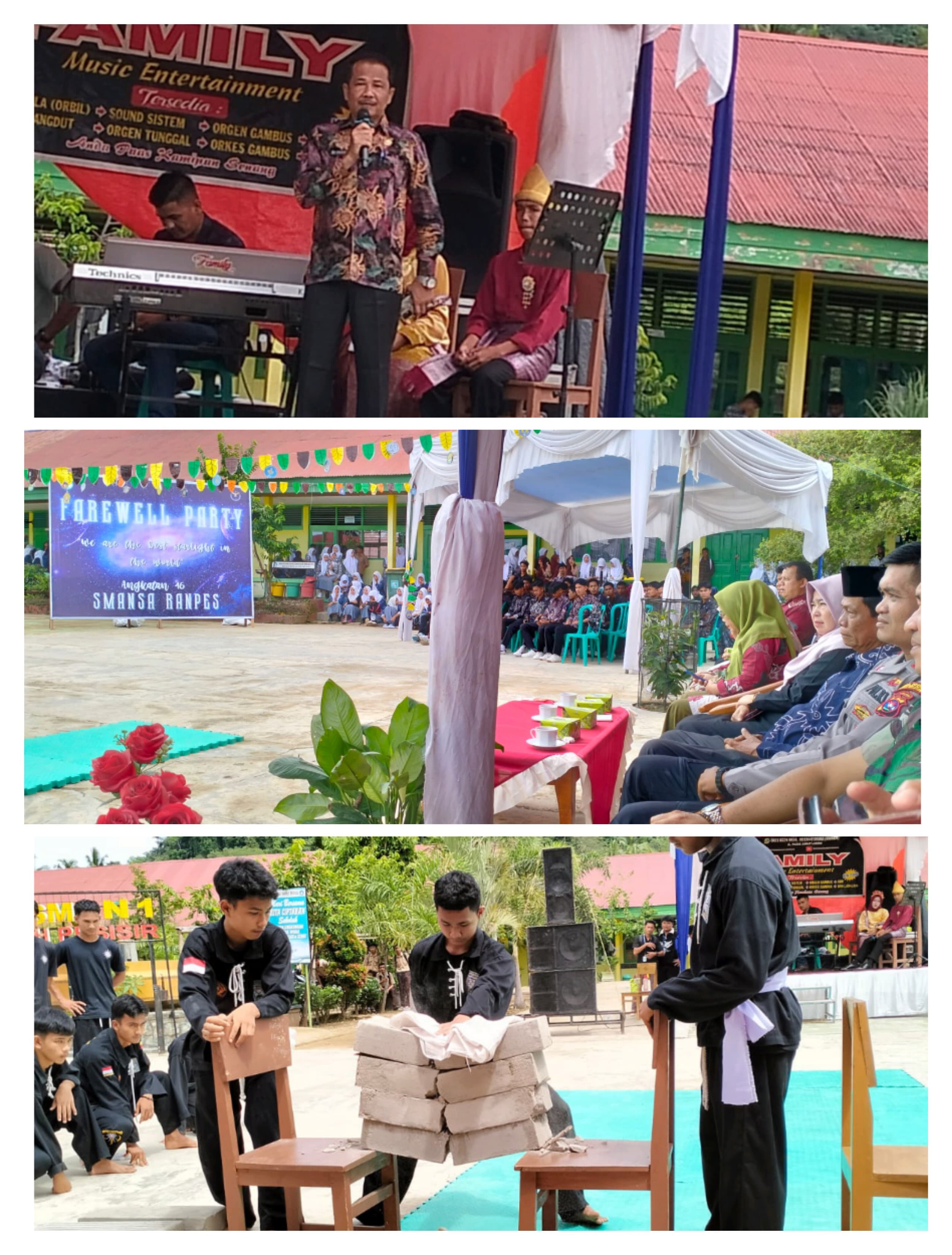 Menghadiri Acara Perpisahan SMA N 1 Ranah Pesisir