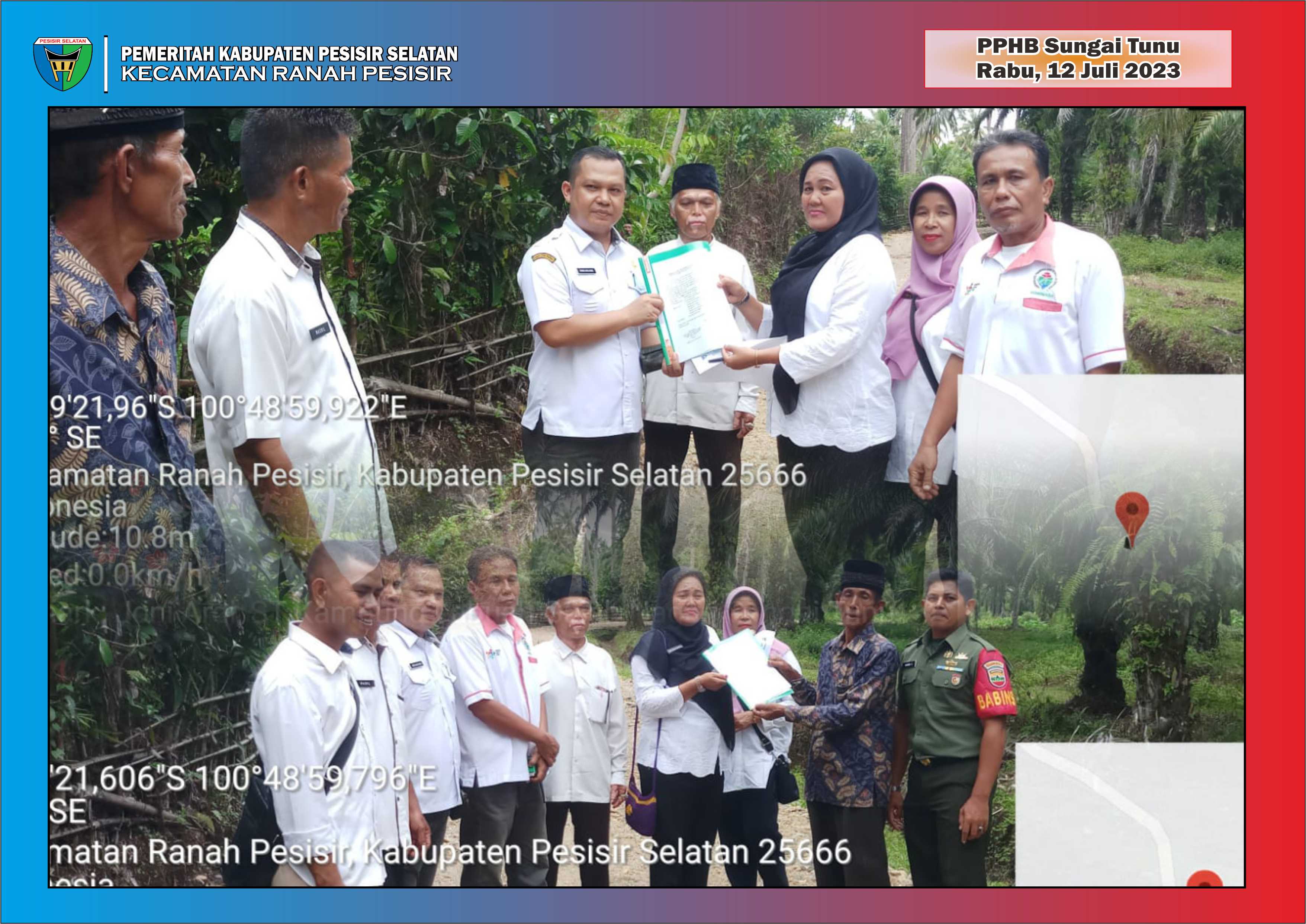 Nagari Sungai Tunu Kecamatan Ranah Pesisir  Laksanakan PPHP Peningkatan Jalan Usaha Tani