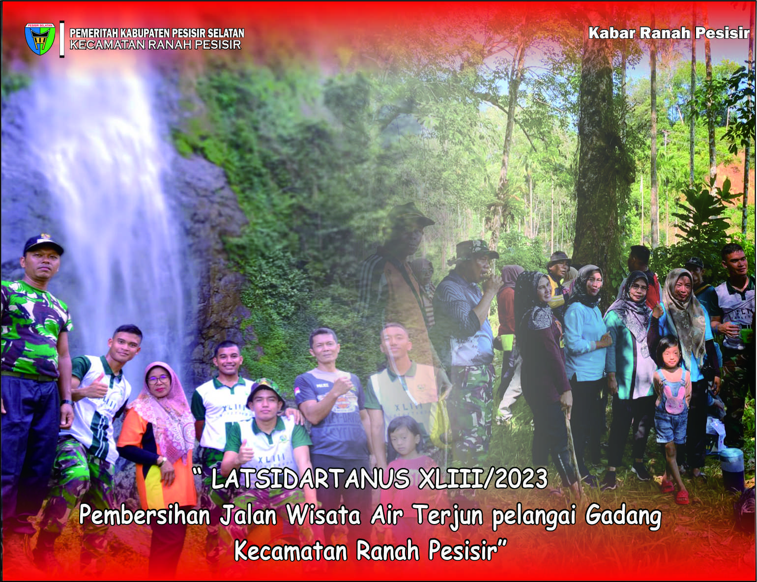 LATSITARDANUS XLIII/2023 Goro di Lokasi Wisata Air Terjun Pelangai Gadang