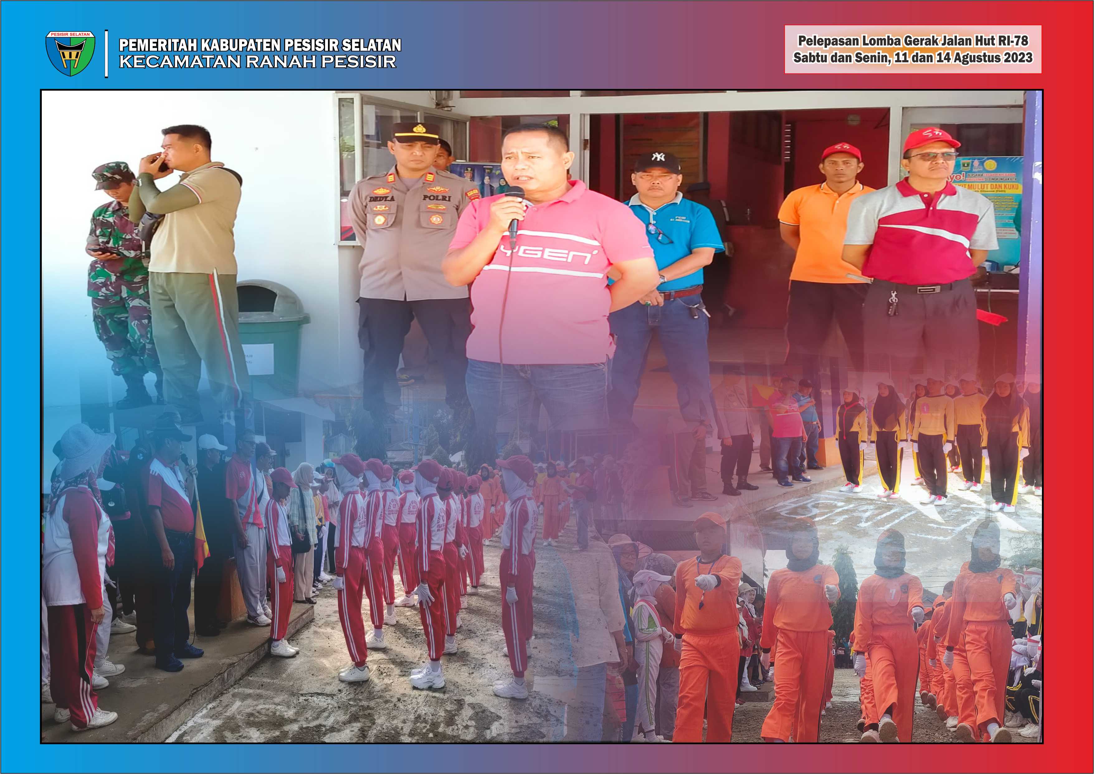 Lomba Gerak Jalan Ramaikan HUT Kemerdekaan RI ke-78 Tahun 2023