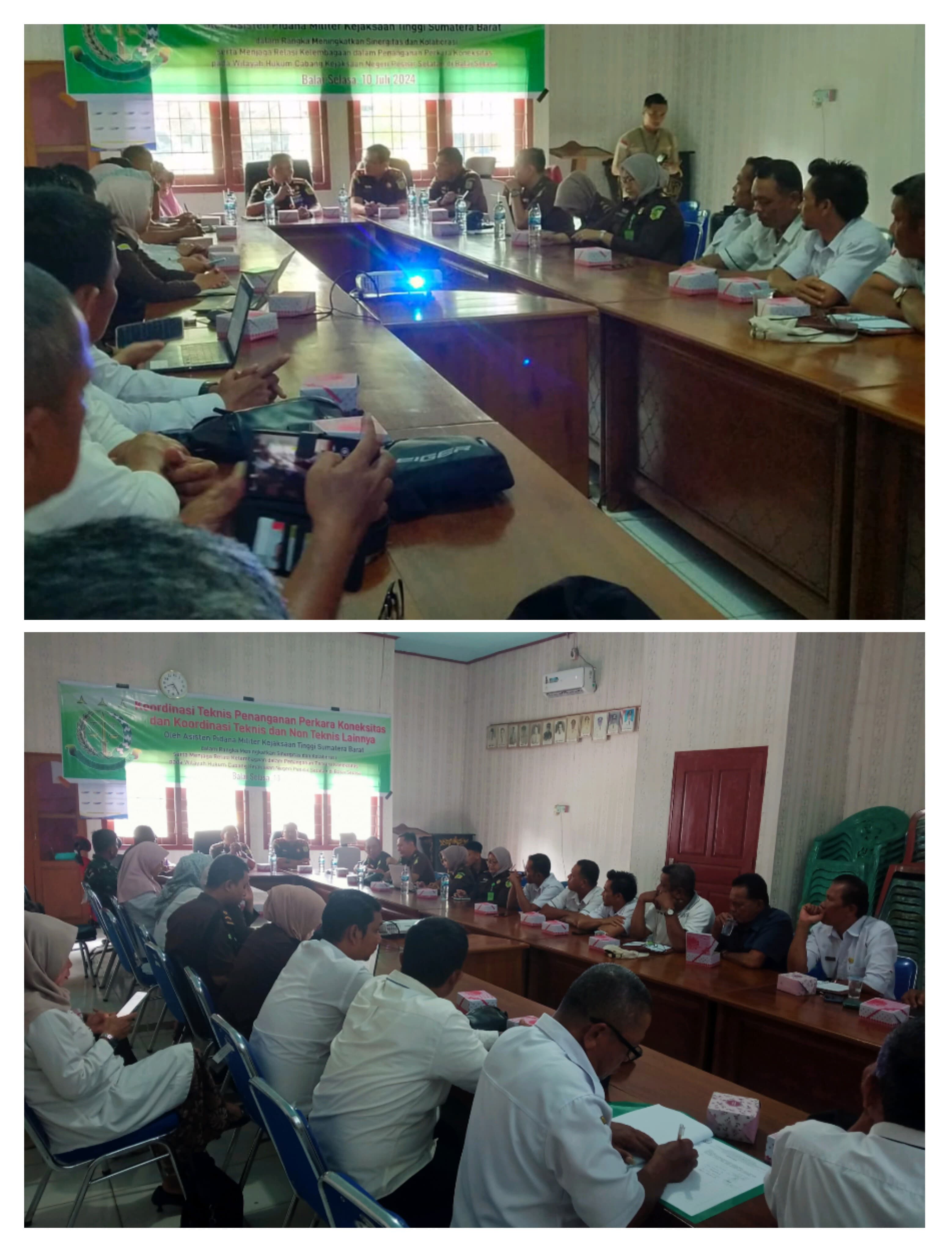 RAPAT KOORDINASI TEKNIS PENANGANAN PERKARA DAN KOORDINASI TEKNIS DAN NON TEKNIS LAIINYA OLEH ASISTEN