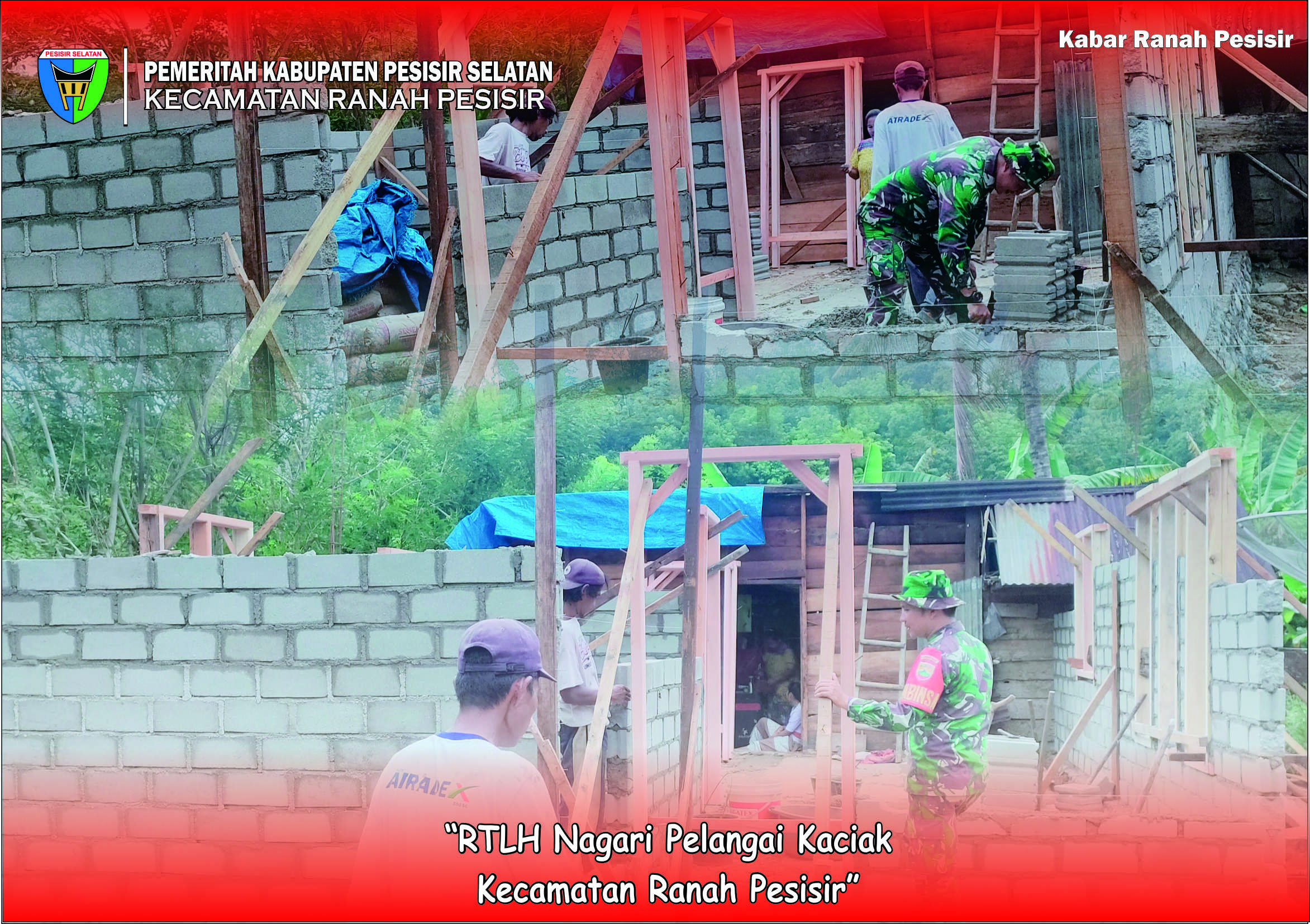 Baznas Bangun RTLH Nagari Pelangai Kaciak kecamatan Ranah Pesisir