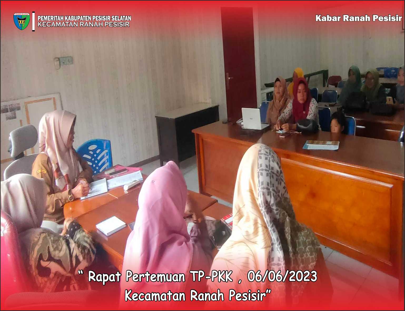Pertemuan TP-PKK Bulanan dan persiapan jambores serta Hari Kesatuan Gerak PKK