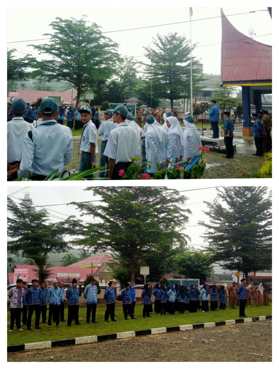 Upacara Hari Kesadaran Nasional Pada Hari Rabu 17 Januari 2024 di Kantor Camat Ranah Pesisir