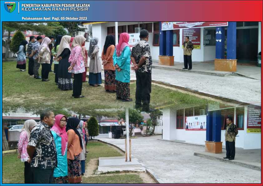 Pemerintah Kecamatan Ranah Pesisir lakukan Apel Pagi Kamis, (05/10/23)