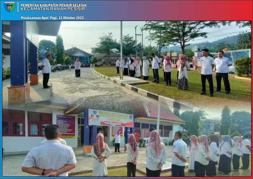 Kegiatan apel Rabu Pagi tanggal 11 Oktober 2023 Kecamatan Ranah Pesisir