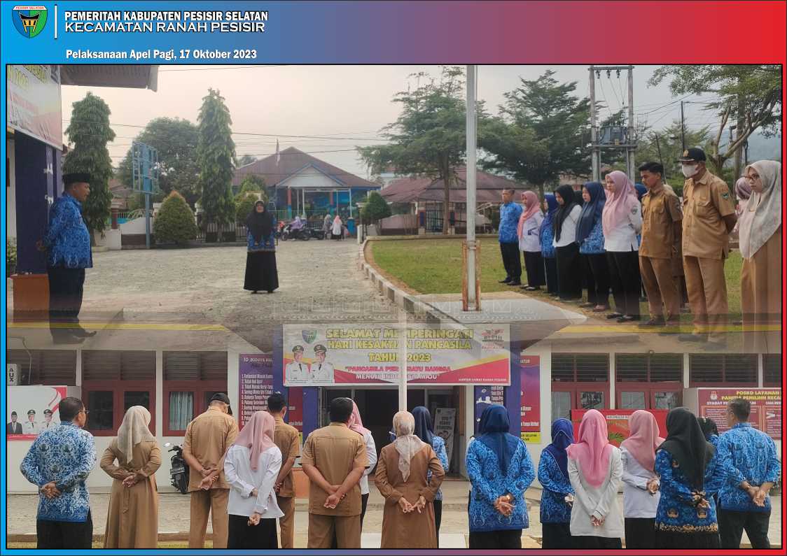 Kegiatan apel Selasa pagi tanggal 17/10/2023