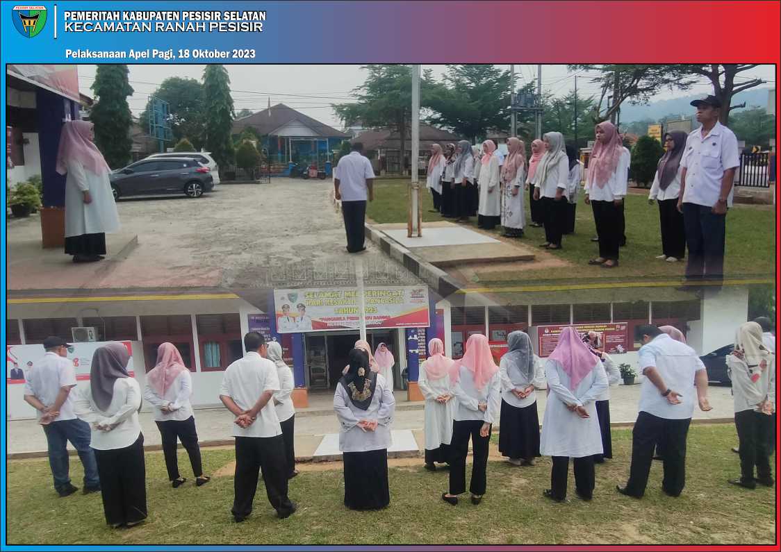 Kegiatan apel Rabu pagi tanggal 18/10/2023 