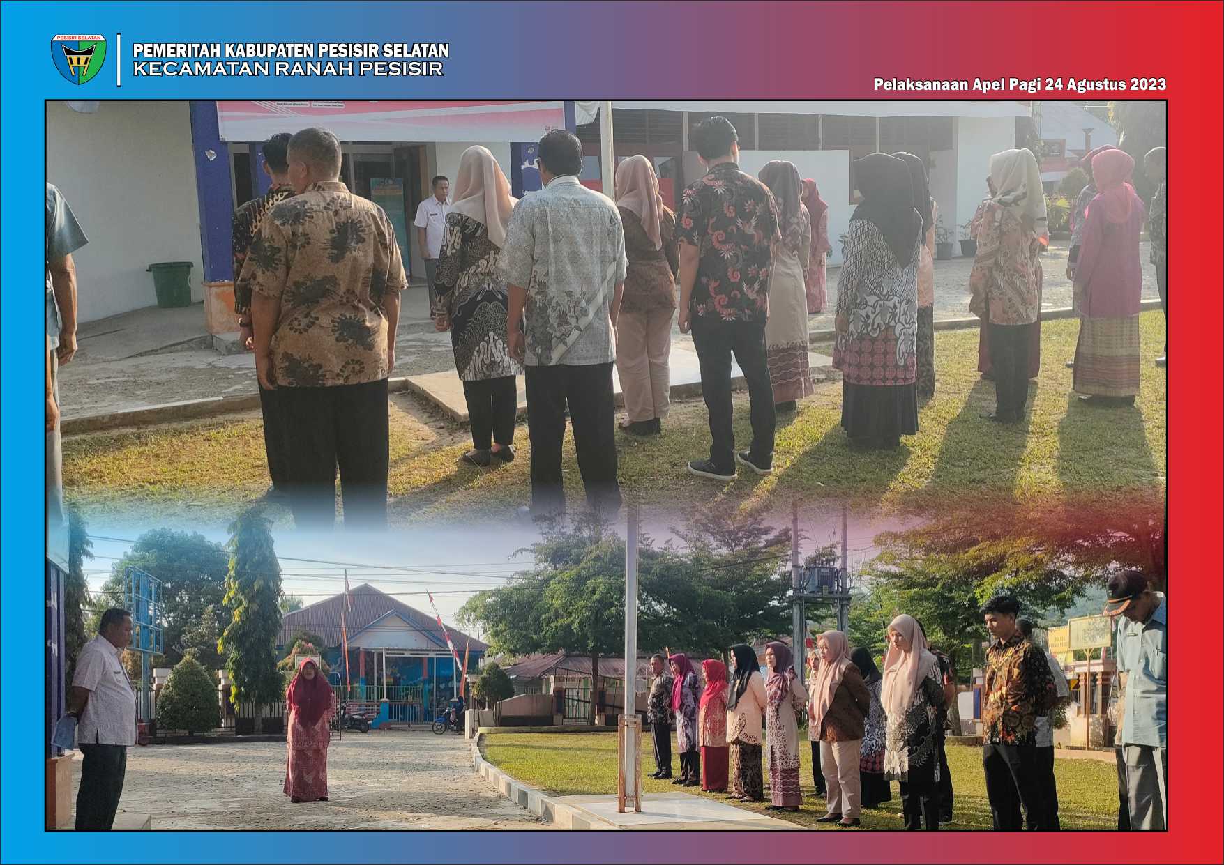 Sebelum Melaksanakan Aktifitas Pemerintah Kecamatan Menggelar Apel Pagi