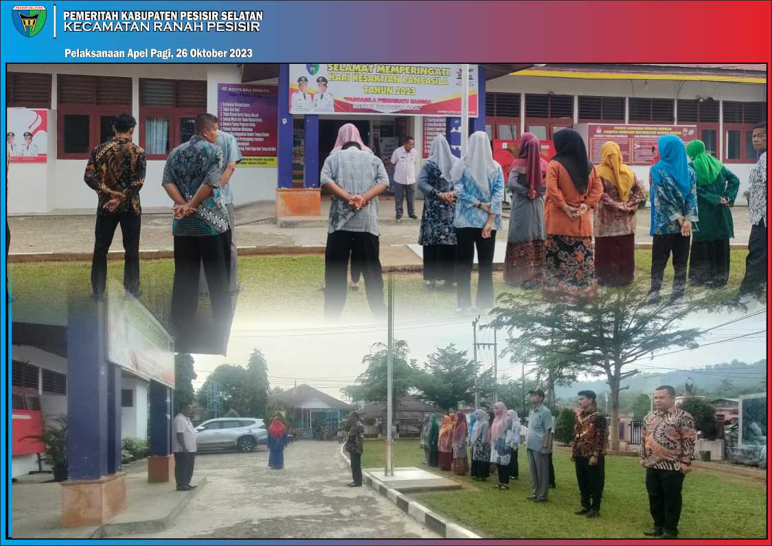 Kecamatan Ranah Pesisir melakukan apel pagi Kamis, 26/10/2023,