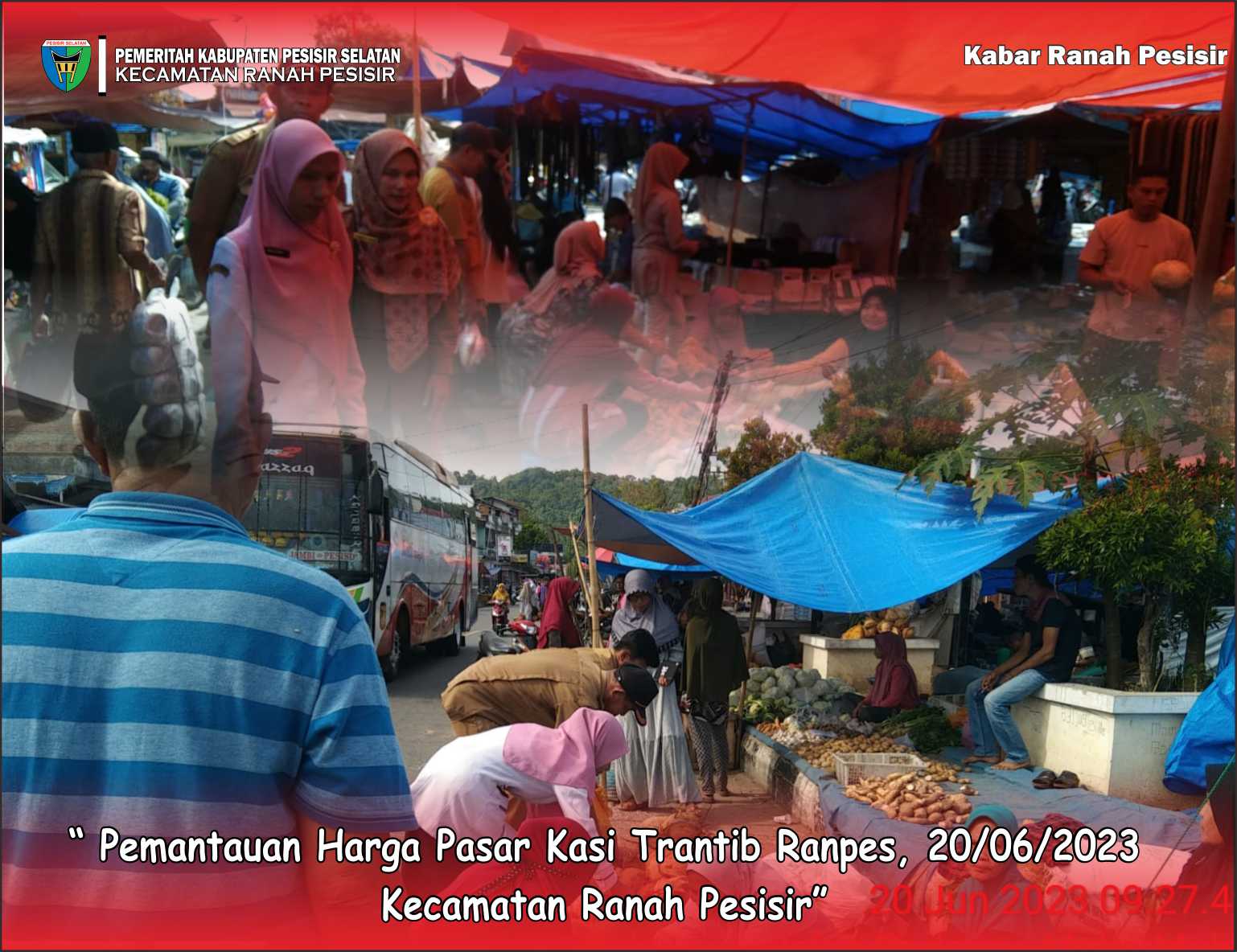 Kasi Trantibum Kecamatan Ranah Pesisir Cek Kebutuah Pokok   