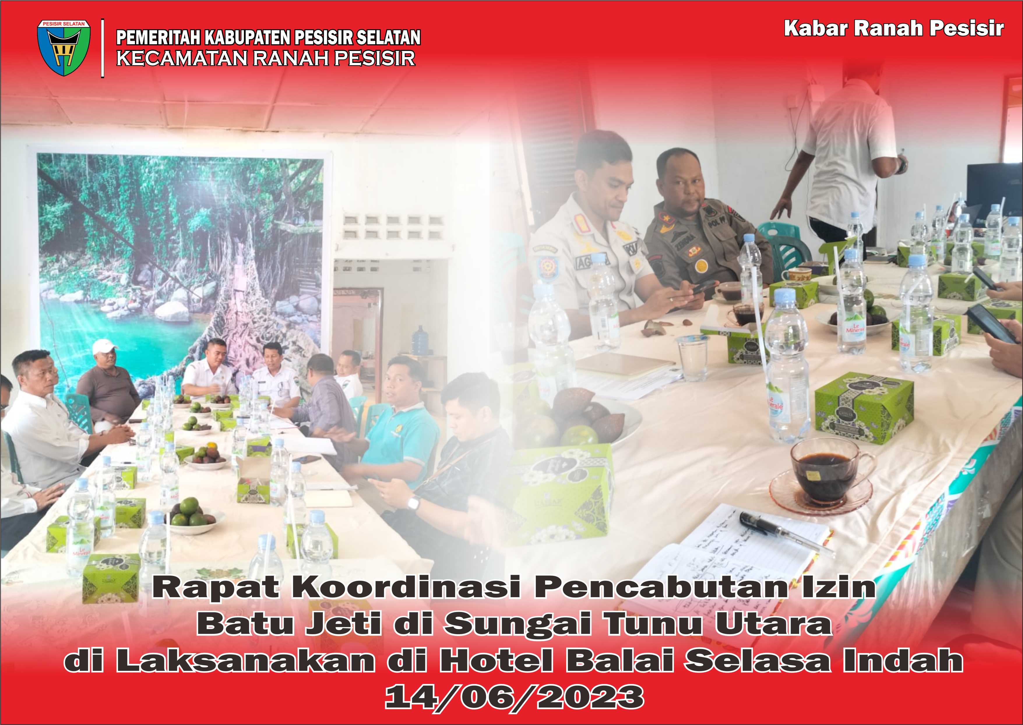 Pencabutan Izin batu jeti abrasi di Nagari Sungai Tunu Utara Kecamatan Ranah Pesisir