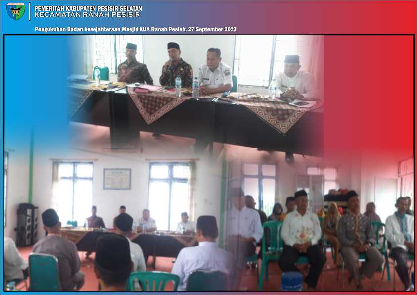 Pengukuhan Pengurus Badan Kesejahteraan Masjid (BKM), Pentingnya Kolaborasi Pemerintah Dan Masyaraka