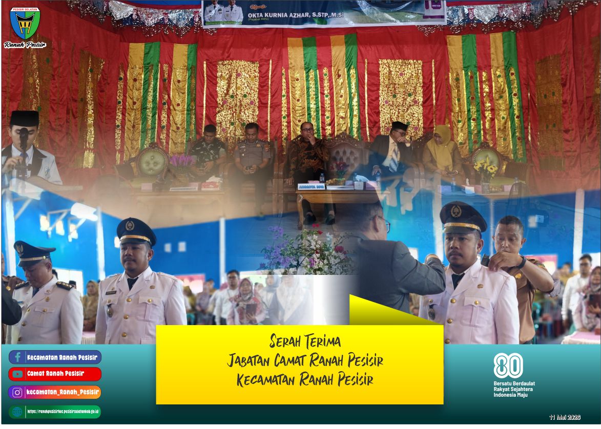 Sertijab Camat Ranah Persisir