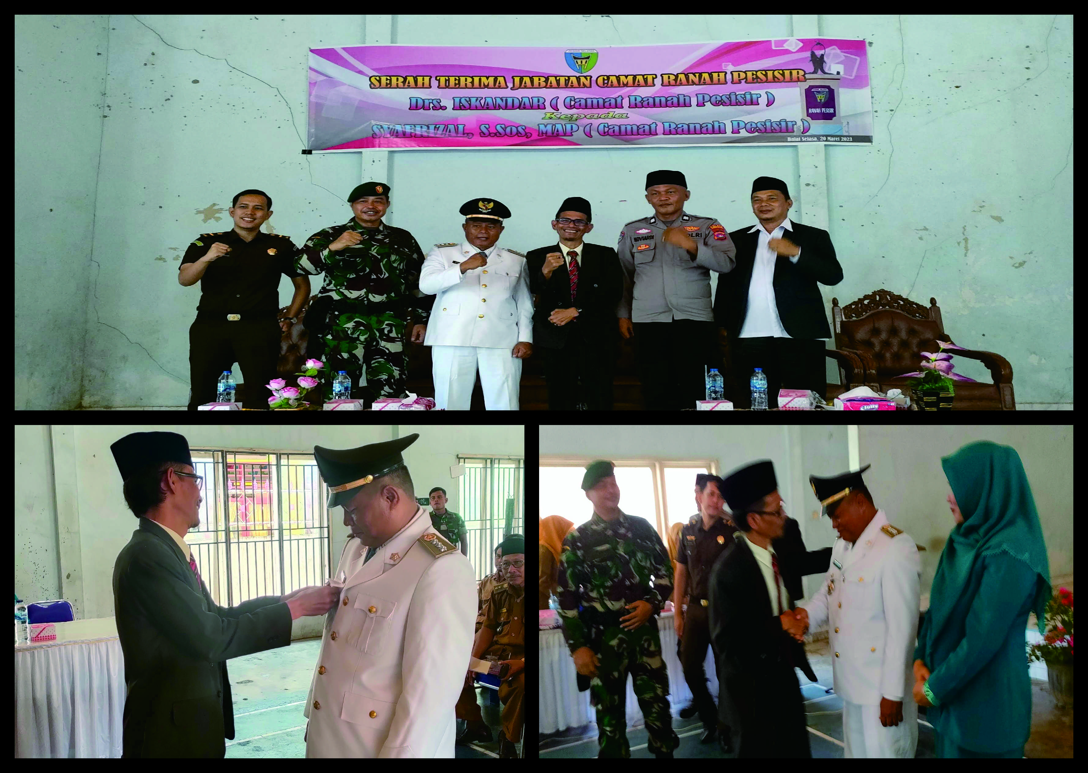 Serah Terima Jabatan Camat Ranah Pesisir